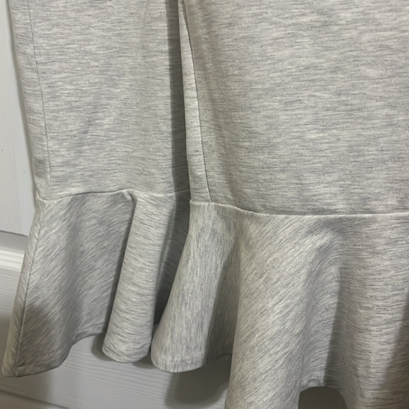 Banana republic heather gray crossed back fit and flare summer dress - Picture 5 of 9